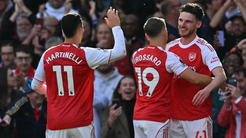 Declan Rice scores stunner as Arsenal secure second with narrow victory over Newcastle