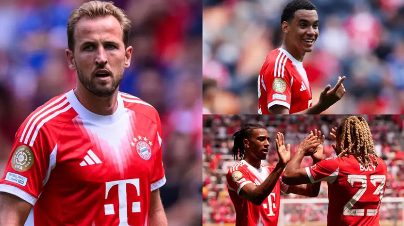 Bayern Munich score TEN! Bavarian giants make Club World Cup statement as Harry Kane and Co. demolish Auckland City in stunning display with Jamal Musiala hat-trick