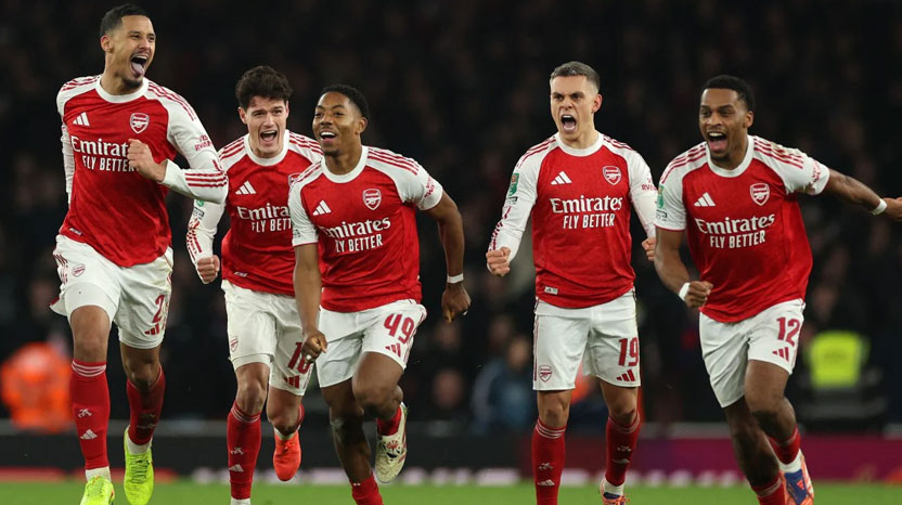 Arsenal Reach Carabao Cup Semi-Final After Dramatic 8-7 Penalty Shootout Win Over Crystal Palace